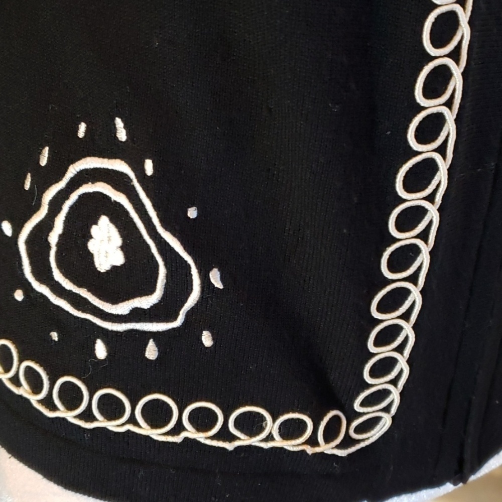 Dlg Petite Black Zip Up Sweater Cardigan PXS EUC - Picture 4 of 8